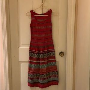 Peruvian Connection NWOT Patterned Sweater Knit Midi Dress Size XS